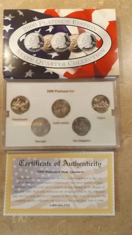 2000 Platinum Edition State Quarter Collection