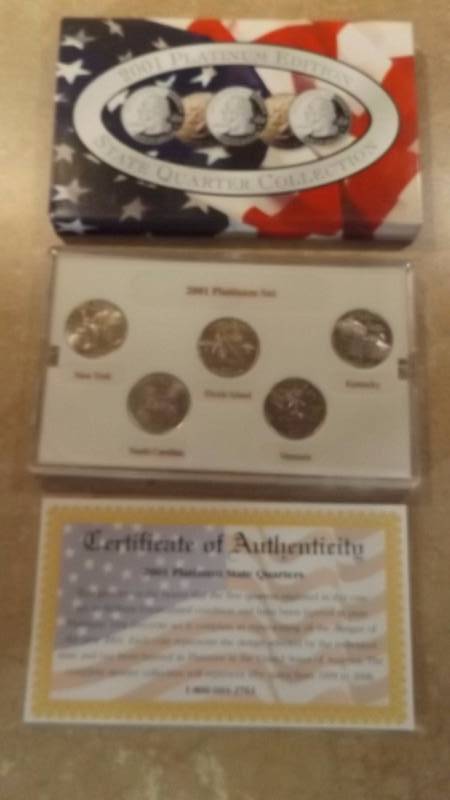2001 Platinum Edition State Quarter Collection