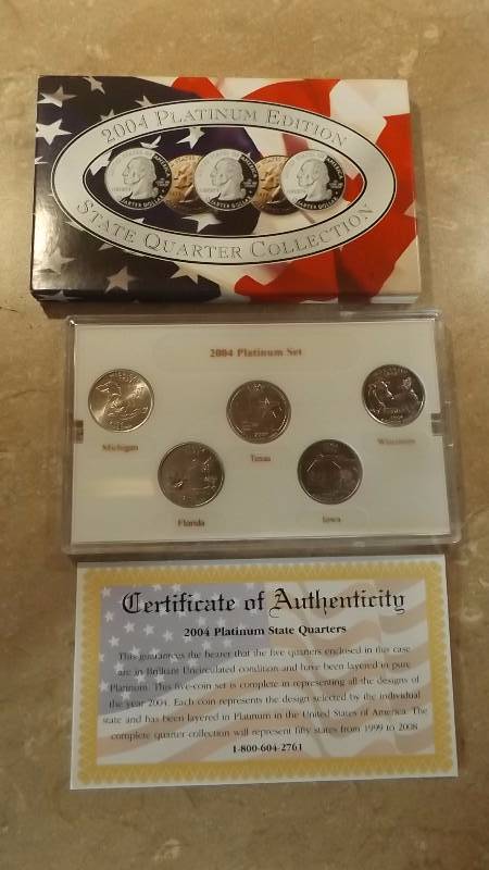 2004 Platinum Edition State Quarter Collection