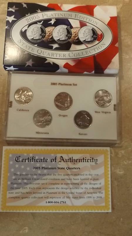 2005 Platinum Edition State Quarter Collection