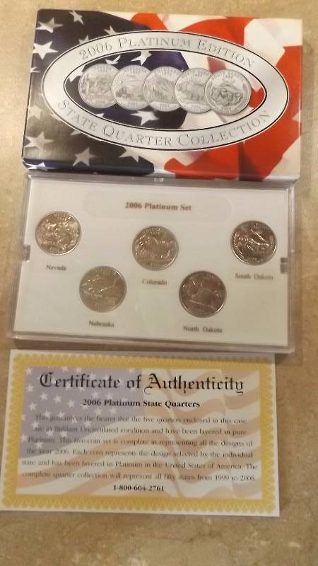 2006 Platinum Edition State Quarter Collection