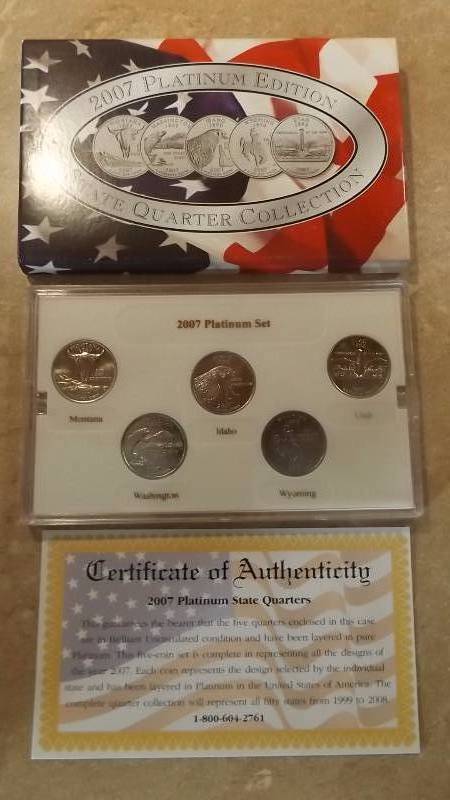 2007 Platinum Edition State Quarter Collection