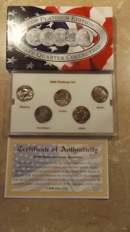 2008 Platinum Edition State Quarter Collection