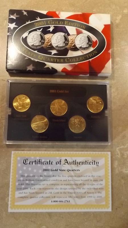 2001 Gold Edition State Quarter Collection