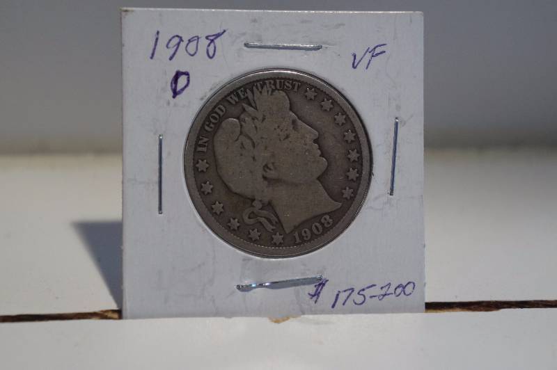 1908-D Barber Half Dollar