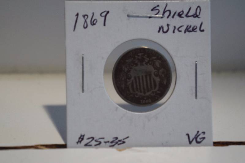 1869 Shield Nickel