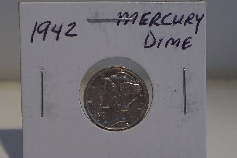 1942 Silver Mercury Dime
