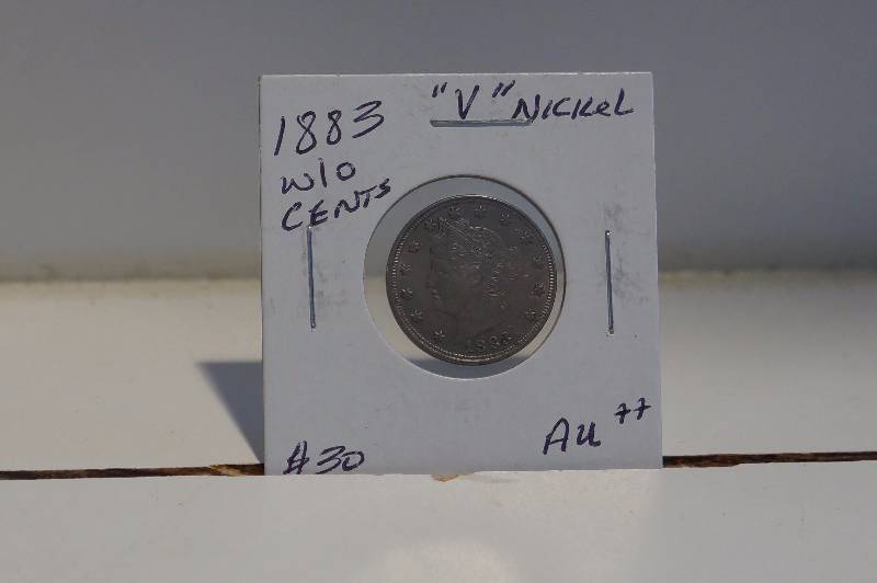 1883 Liberty V Nickel wo CENTS