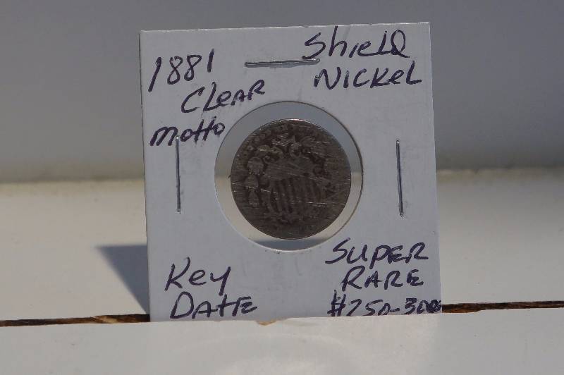 1881 Clear Motto Shield Nickel