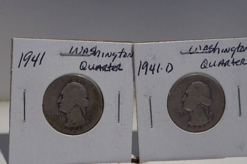 1941, 1941-D Washington Quarters