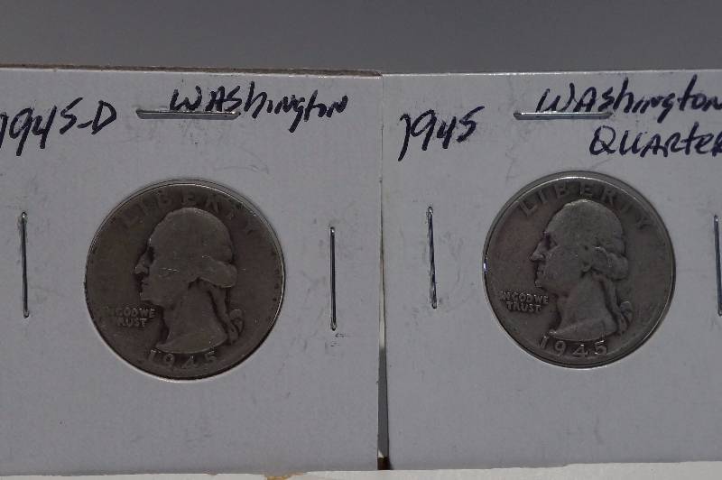 1945, 1945-D Washington Quarters