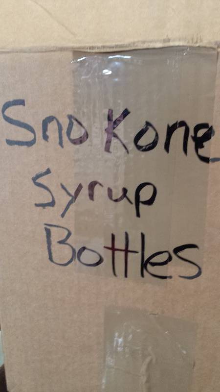 lot 95 image: Sno Cone Sryup Bottles