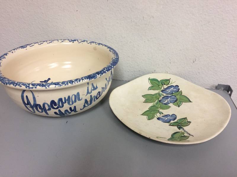 lot 33 image: Popcorn Bowl and RW Plate