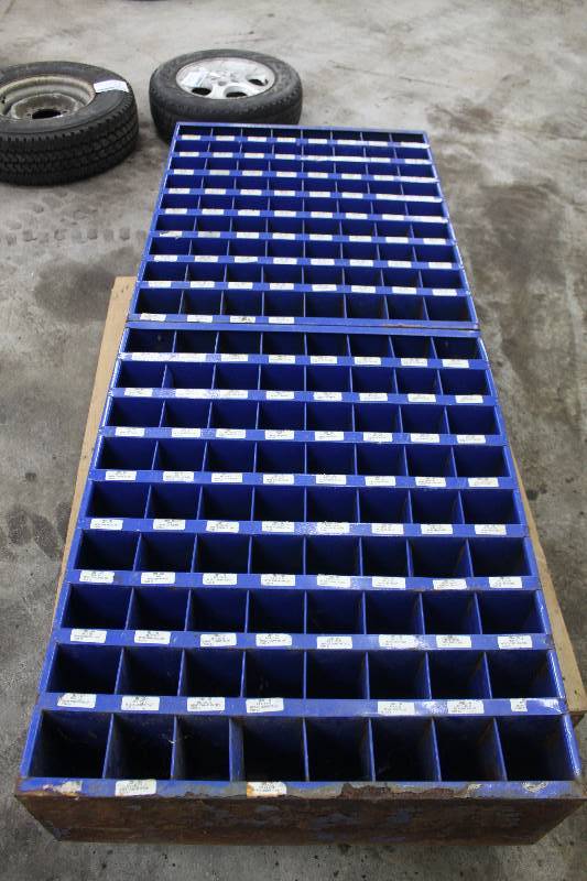 144-Bin Tool Cabinet Organizer, With New Nuts and Bolts