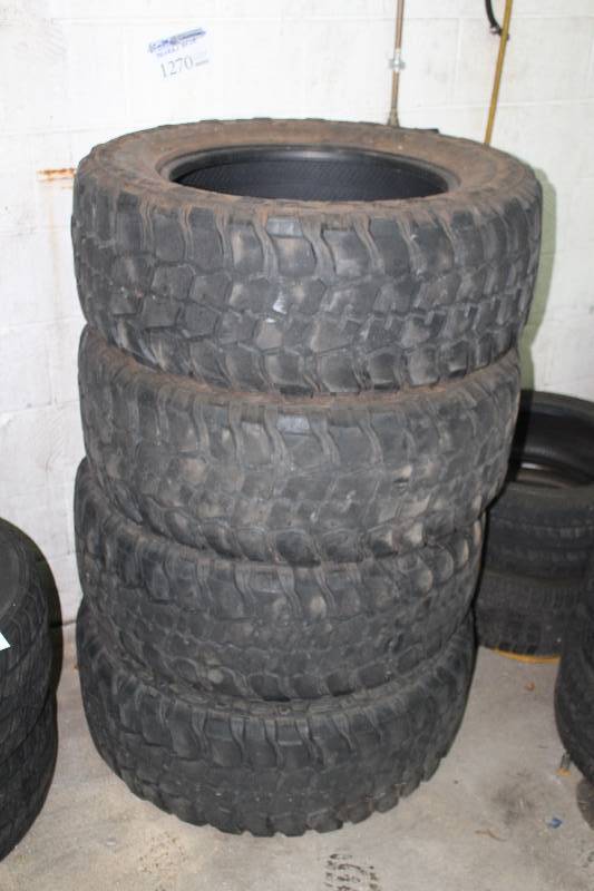 Lot of (4) Federal Carragiamk 35x12.520 Light Truck Tires