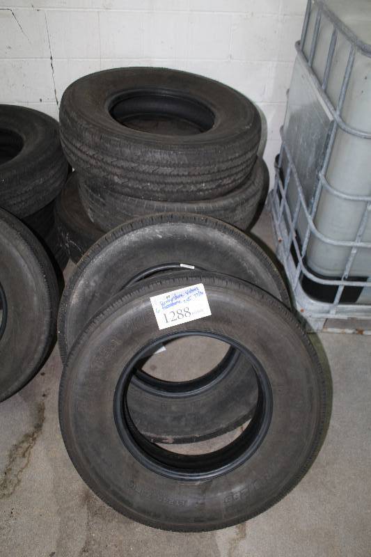 Lot of (6) Bridgestone V-Steel P24575R16 Tires