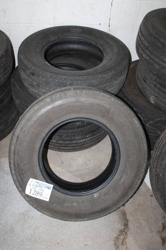 Lot of (4) Bridgestone V-Steel P24575R16 Tires