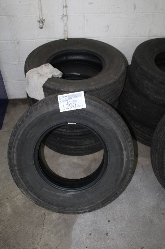 Lot of (4) Bridgestone V-Steel P24575R16 Tires