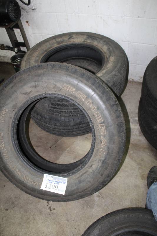 Lot of (3) General Ameritac TR P25570R17 Tires