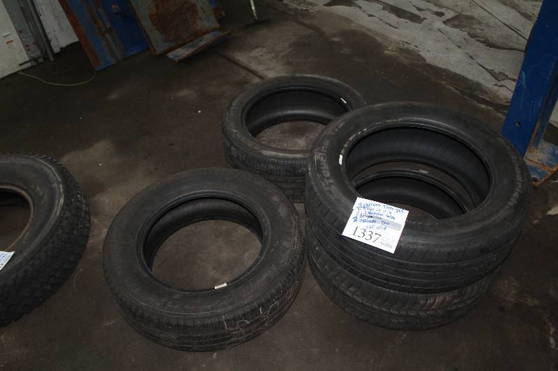 Lot of (4) Tires Includes 1-Eagle LS P22565R16, 1-Goodyear P22560R17, 2-BF Goodrich P22555R17 Tires