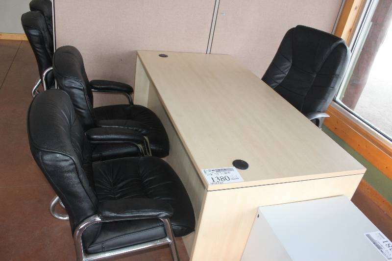 Desk & 3 Chairs