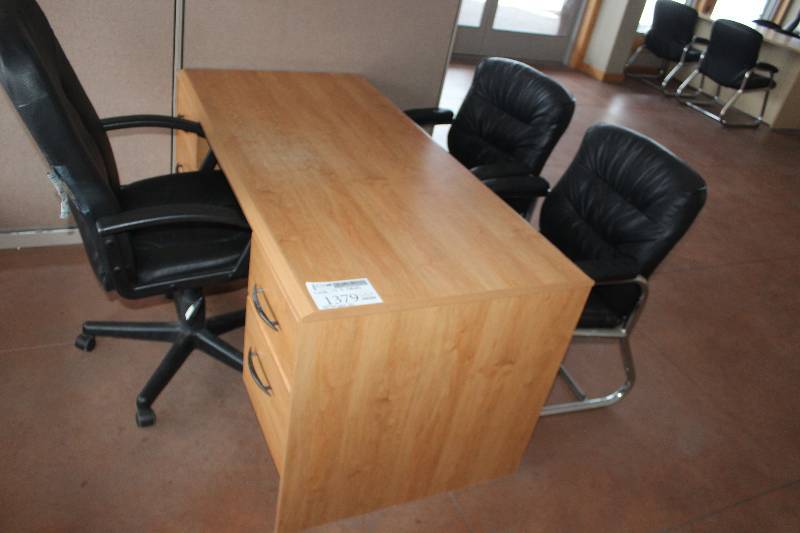 Desk & 3 Chairs