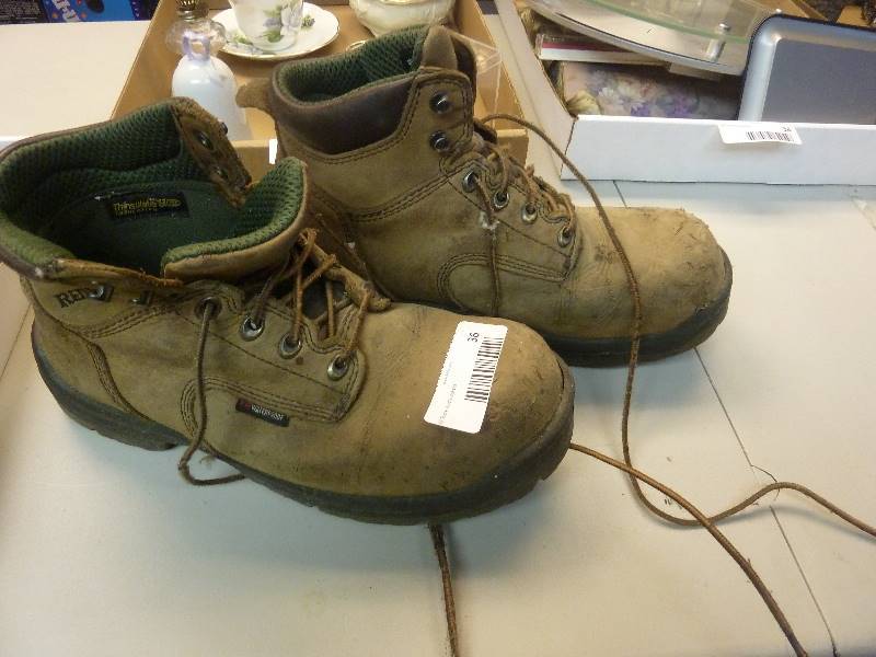 lot 36 image: Red Wing Steel Toe Water Proof Boots