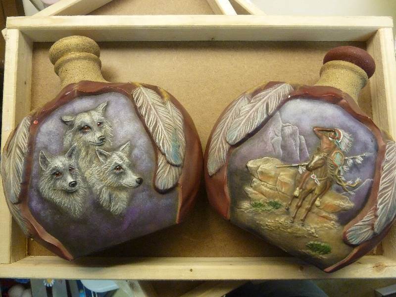 lot 53 image: Two Decanters