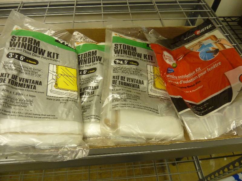 lot 100 image: Window Insulating Kits