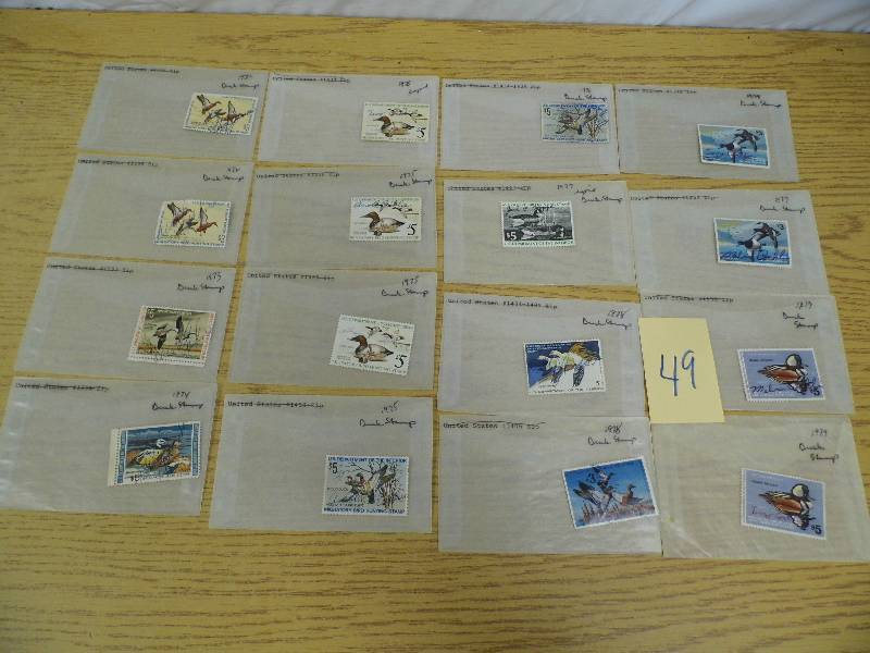 16 Duck Stamps 1970s