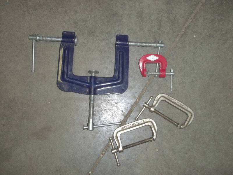 lot 55 image: Set of 4 C-clamps