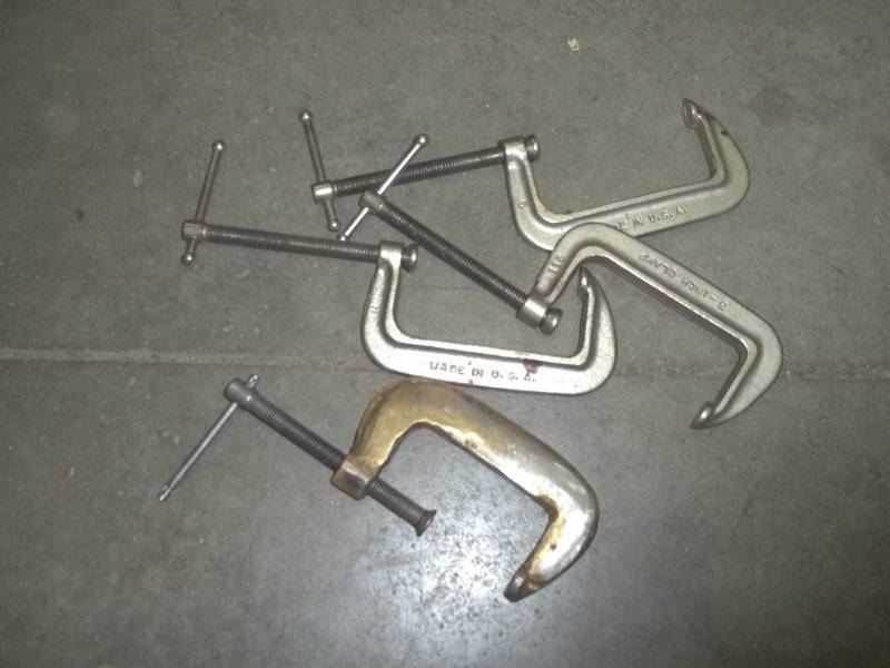 lot 56 image: Set of 4 C-clamps