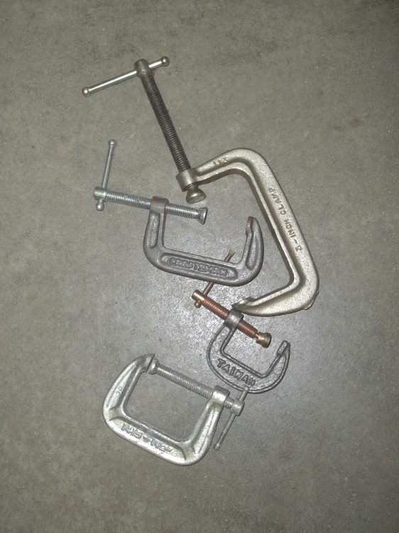 lot 57 image: Set of 4 C-clamps