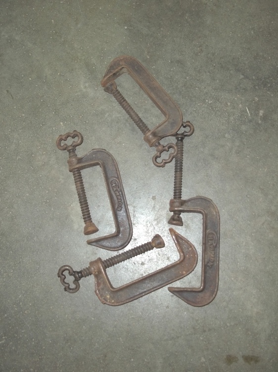 lot 58 image: Set of 4 C-clamps