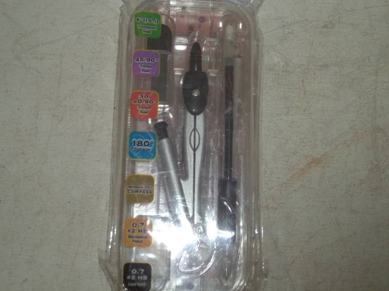 lot 129 image: 7 Piece math tools set