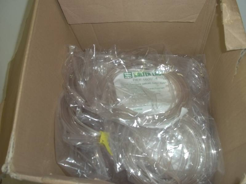 lot 139 image: Large box of nasal tubes