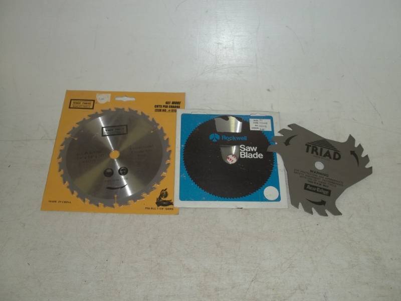 lot 151 image: Set of 3 circular saw blades