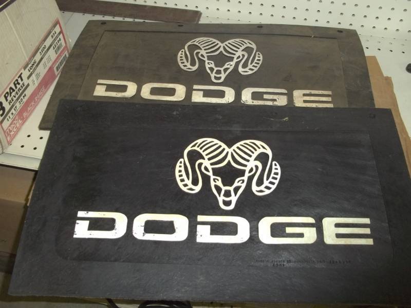 lot 194 image: Pair of Dodge mud flaps