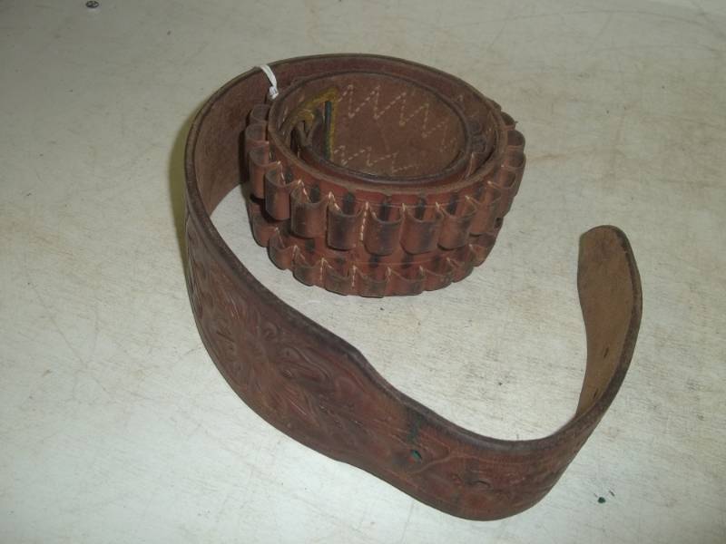 lot 226 image: Leather ammunition belt