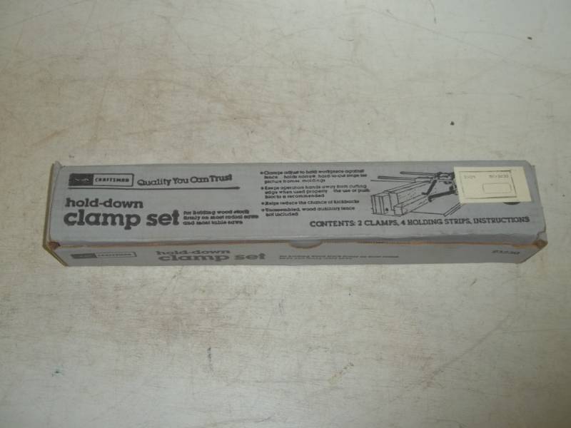 lot 311 image: Craftsman hold down clamp set