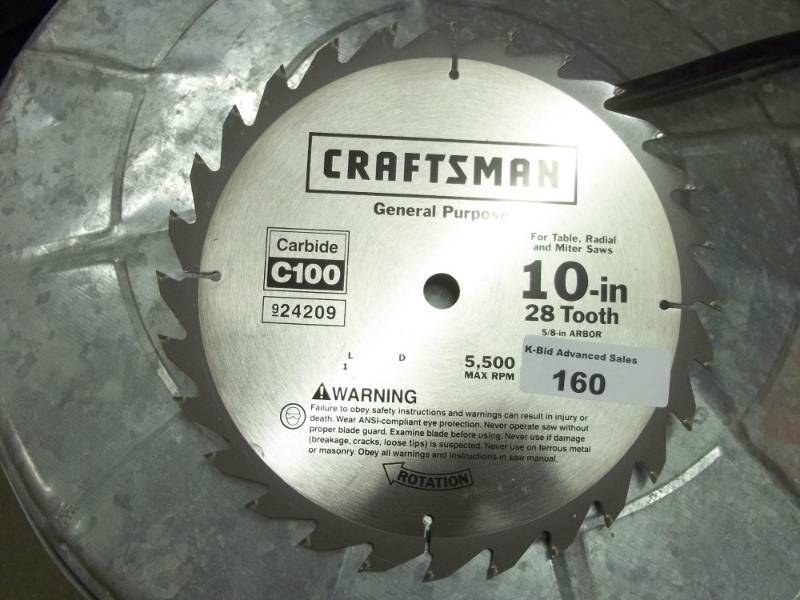 lot 160 image: 10 Circular saw blade