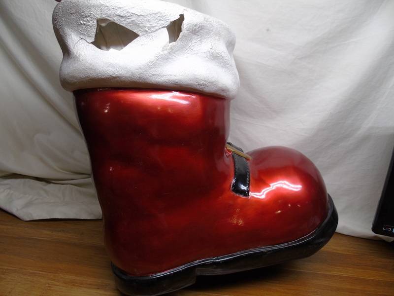 lot 20 image: Large Decorative Santa Boot