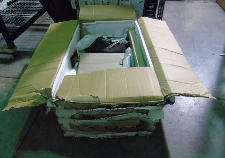lot 107 image: Coaster Black Kitchen Island - Heavy Shipping Damage