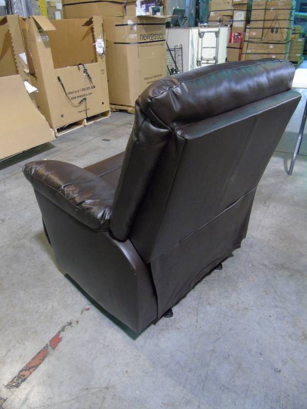 lot 168 image: Coaster Recliner Split Back Vinyl Upholstered Glider Recliner