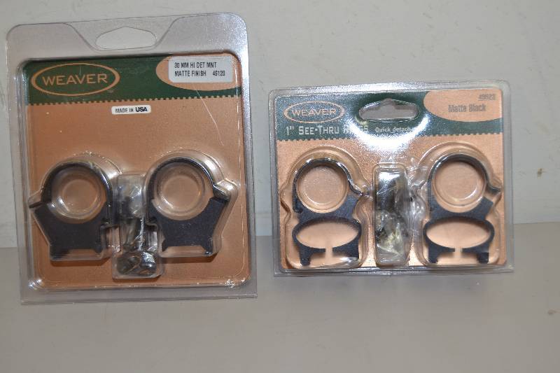 Weaver See-Thru Rings and Scope Rings