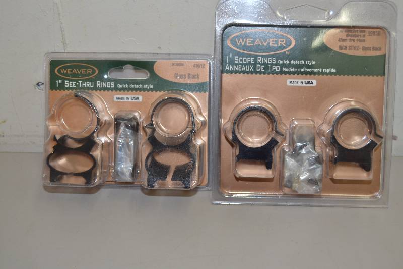 Weaver See-Thru Rings and Scope Rings