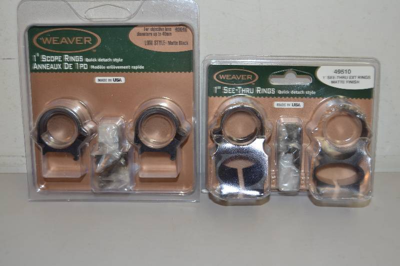 Weaver See-Thru Rings and Scope Rings
