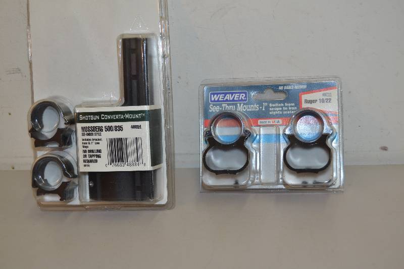 Weaver See-Thru Rings and Shotgun Converta-Mount