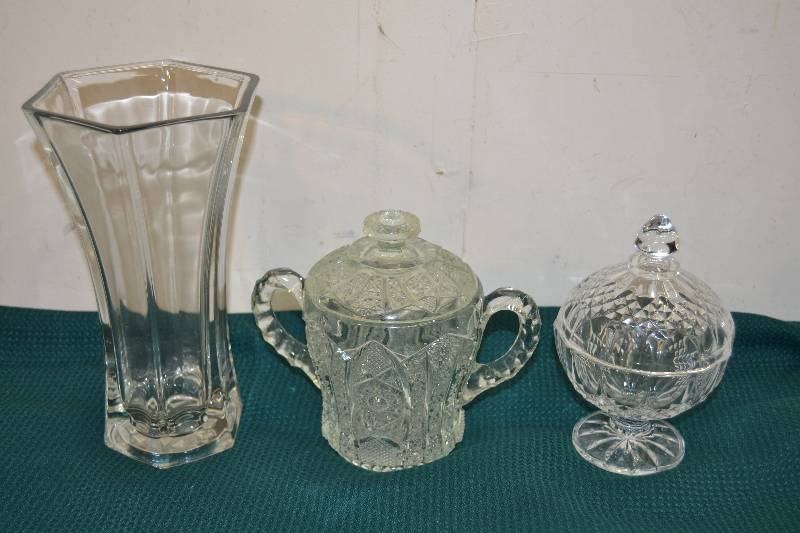 Vase and Candy Dishes