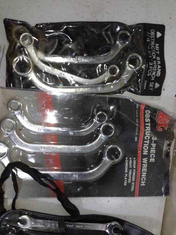 lot 20 image: 4 wrench sets as pictured.. See closeups